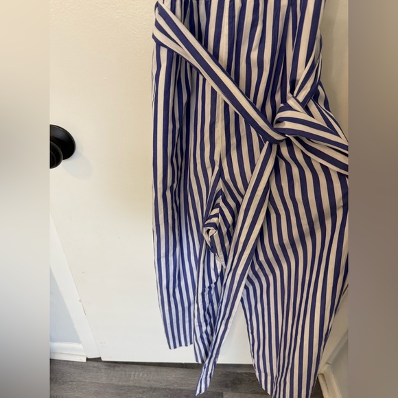 J.Crew V-neck jumpsuit in striped cotton poplin - Picture 7 of 8